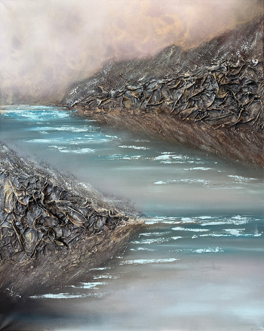 Confluence - Winter | 100 x 80 cm