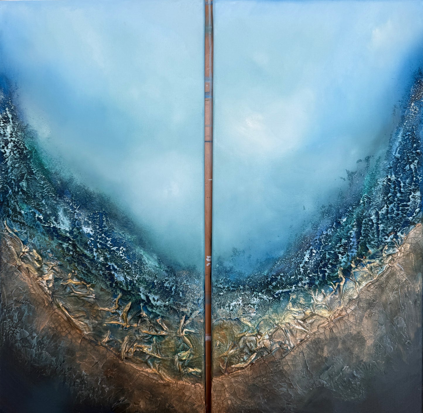 Beneath the Stillness | 60 x 60 cm