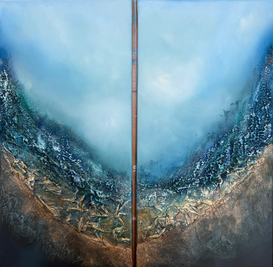 Beneath the Stillness | 60 x 60 cm