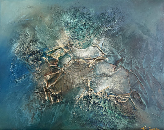 Original oil painting abstract artwork