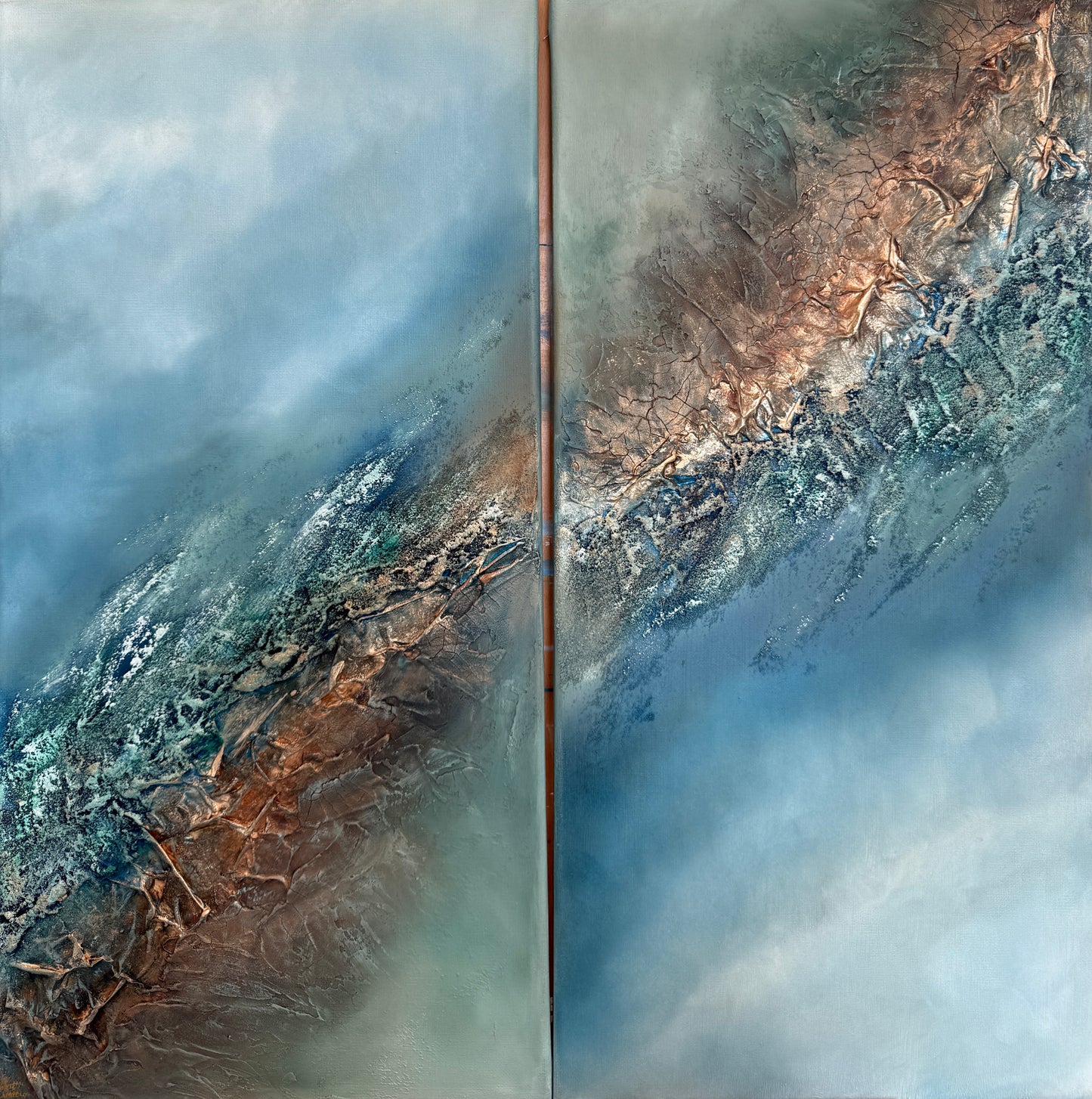 Original oil painting abstract artwork