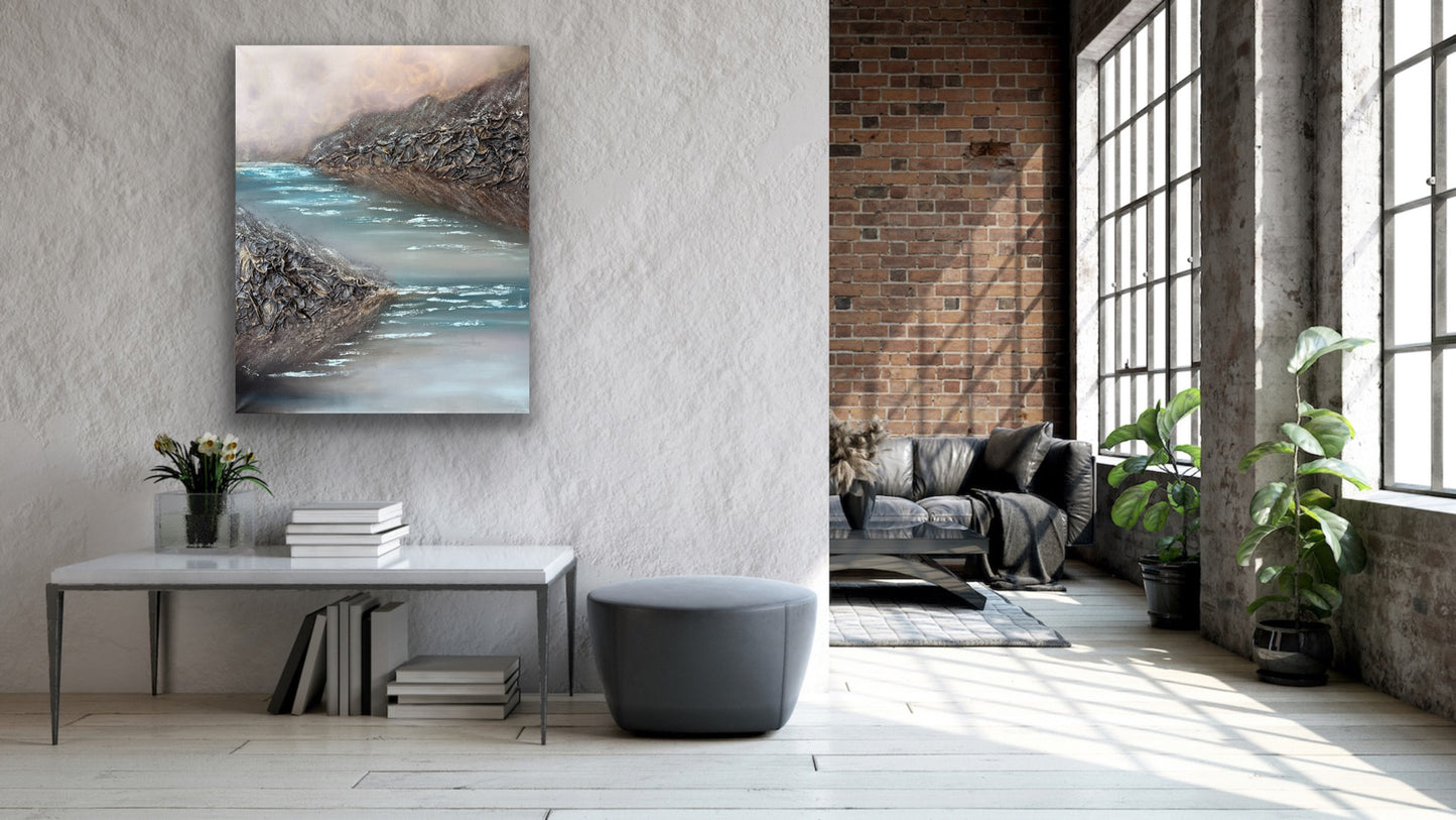 Confluence - Winter | 100 x 80 cm