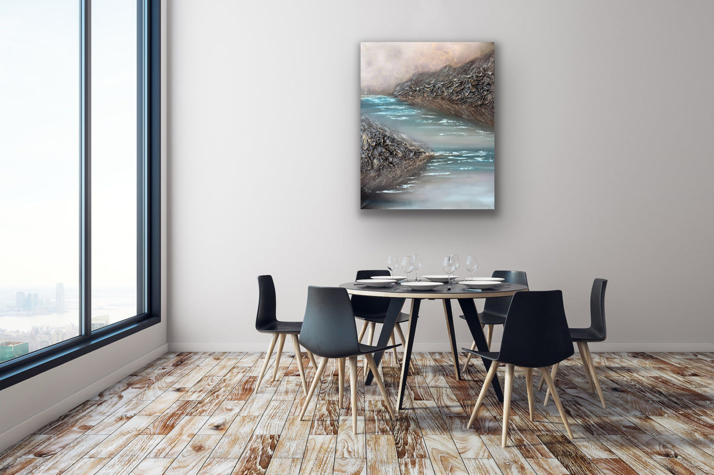 Confluence - Winter | 100 x 80 cm