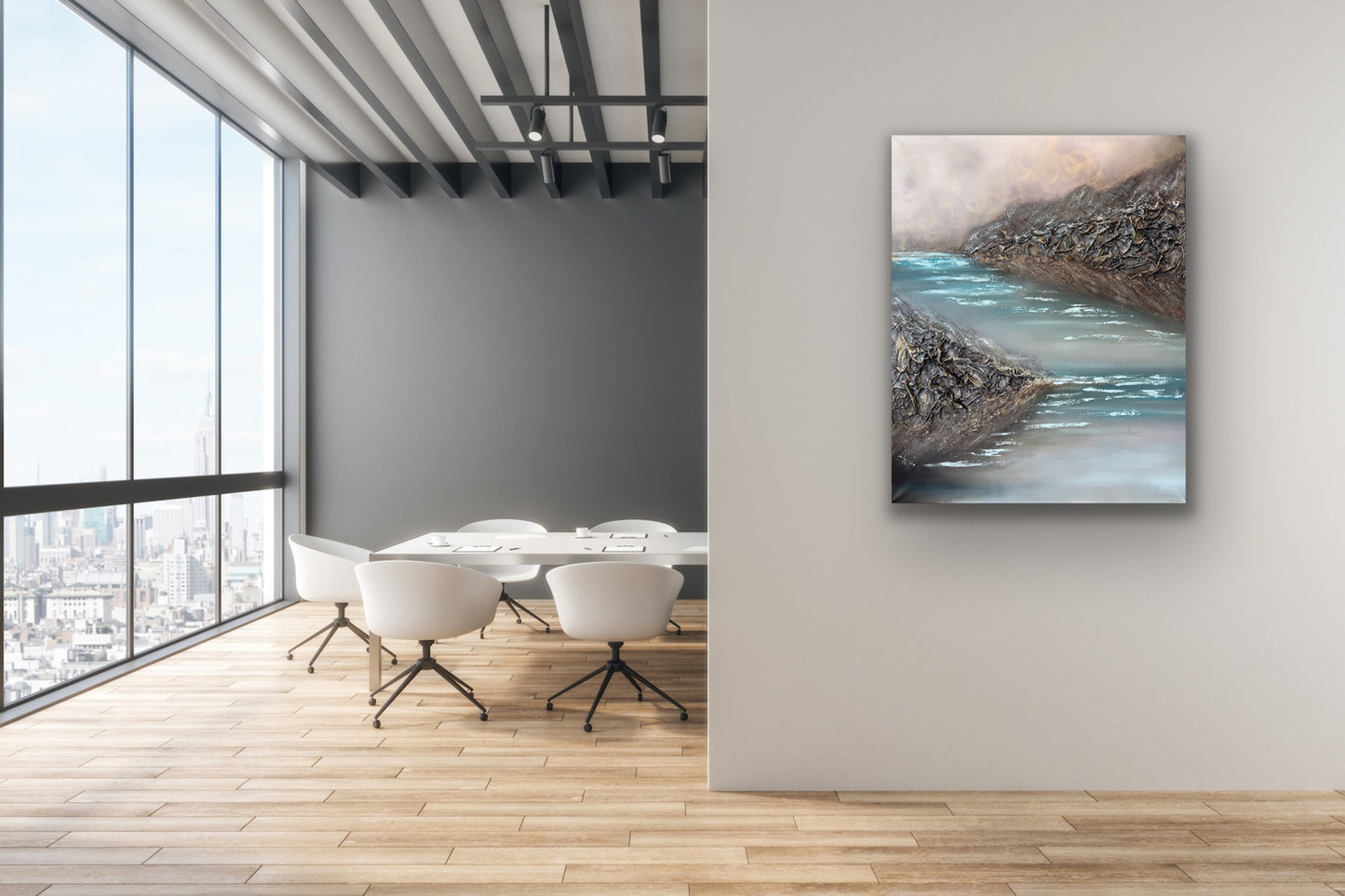 Confluence - Winter | 100 x 80 cm