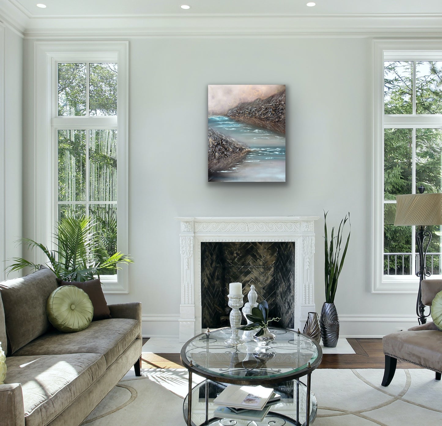 Confluence - Winter | 100 x 80 cm