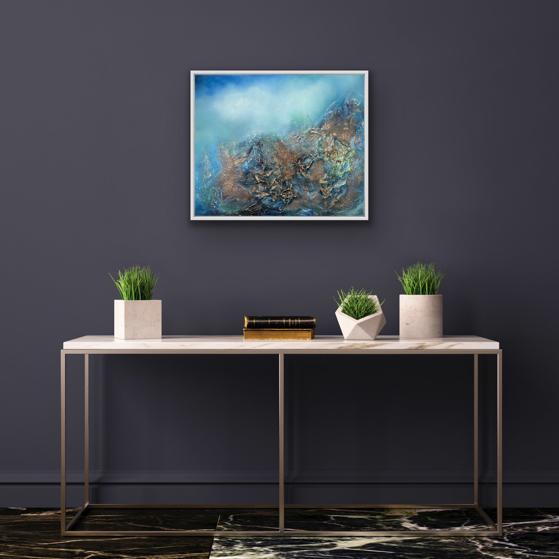 Original oil painting abstract artwork