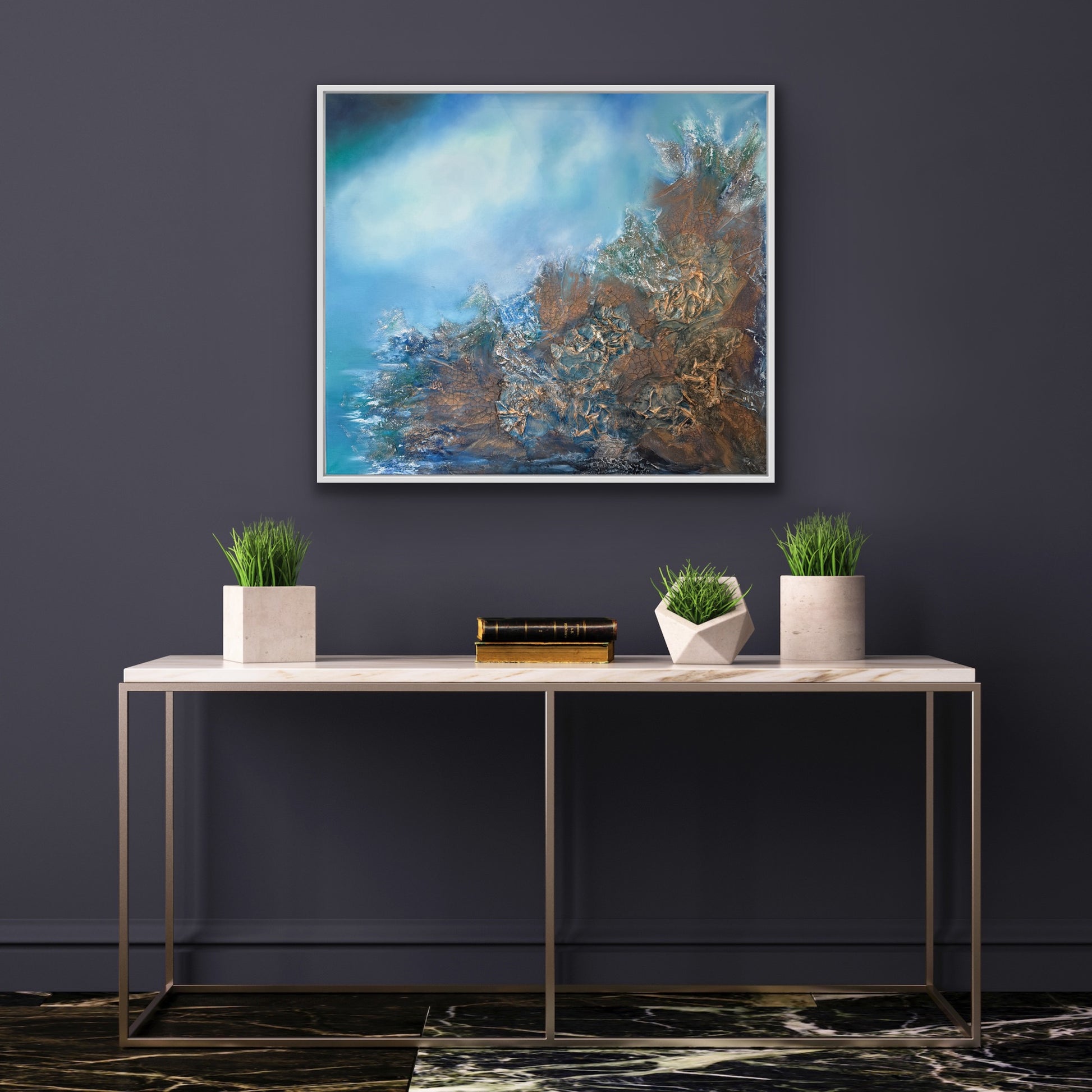 Original oil painting abstract artwork