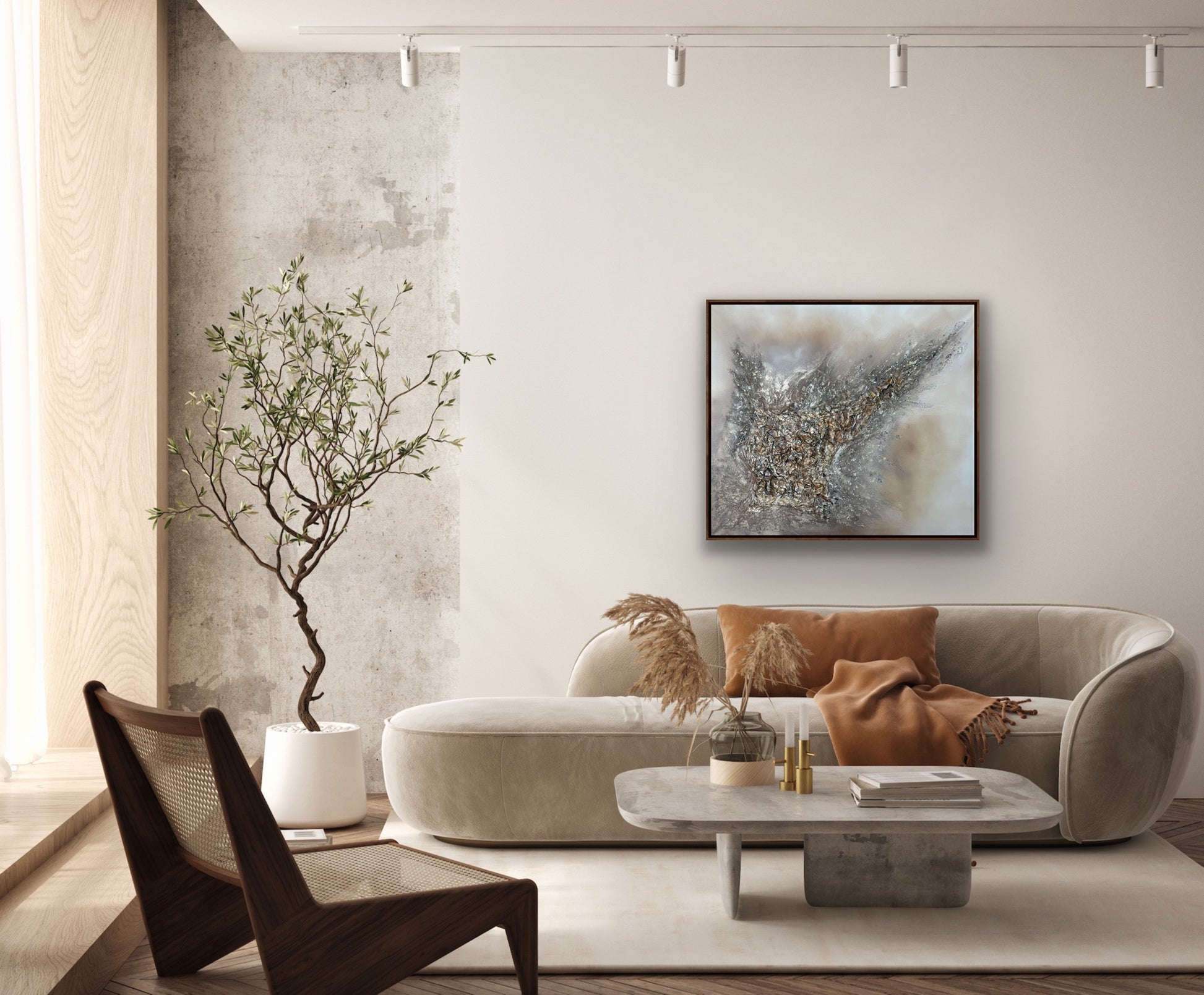 Original oil painting abstract artwork