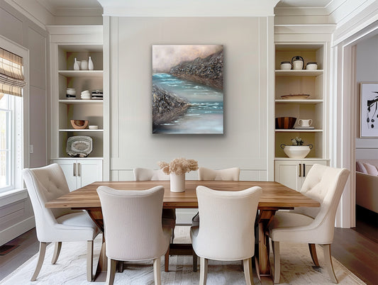 Confluence - Winter | 100 x 80 cm