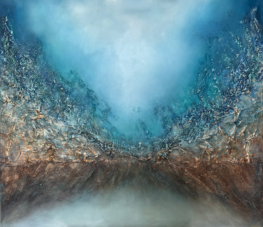 Original oil painting abstract artwork