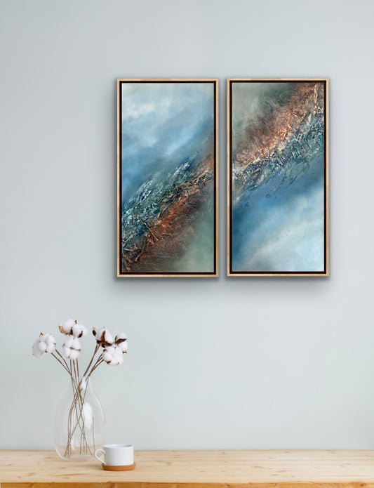 Original oil painting abstract artwork